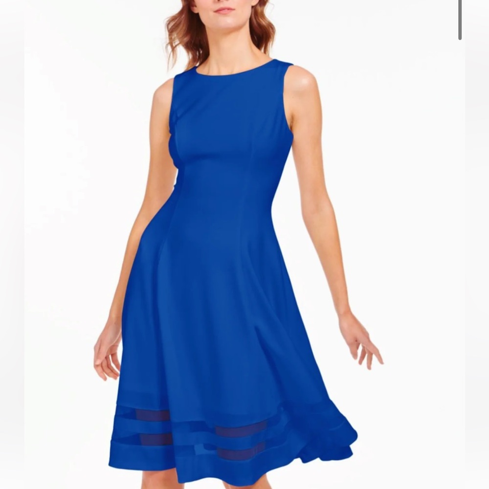 Calvin Klein dress blue size 2 New with tags - Picture 3 of 16